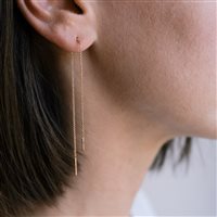 Einzelner Ohrring Burato Dame Linee ed Archi in Rosègold BO020 - BO020